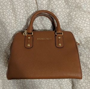 Brown Michael Kors medium sized crossbody bag